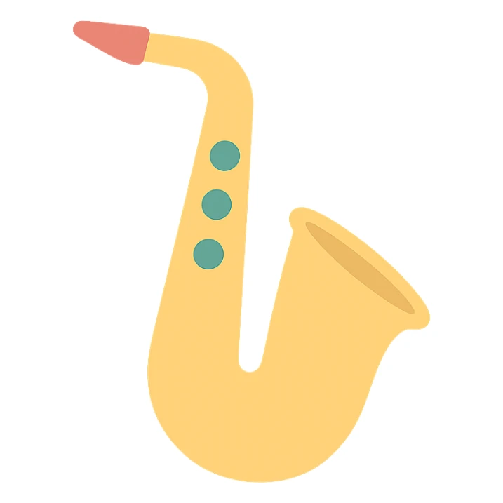 saxophone sticker