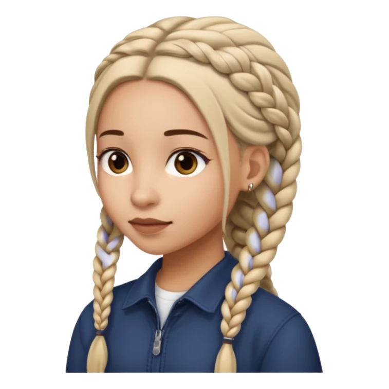 A girl with elongated ba sticker