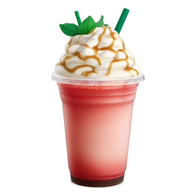 Strawberry frappe Starbucks drink sticker