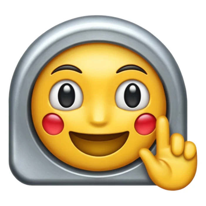 Hazme el emoji de una plancha al estilo iphone sticker