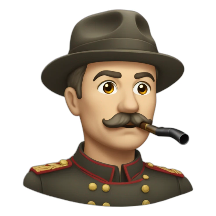 Josef Staline qui fume une pipe sticker