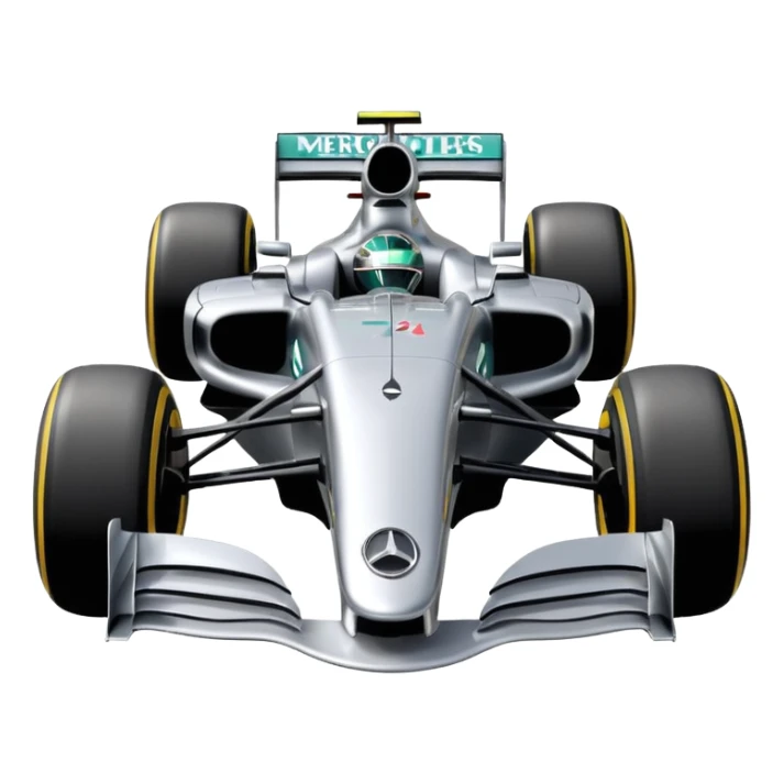 mercedes f1 car sticker