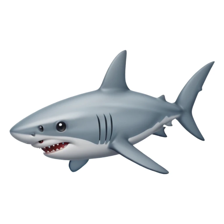 Shark with a fotos sticker