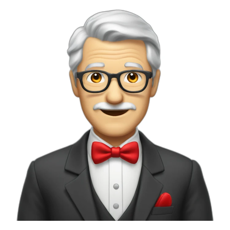 a-gray-haired-skullet-grandpa-wearning-dinner-jacket-with-red-bow-tie sticker
