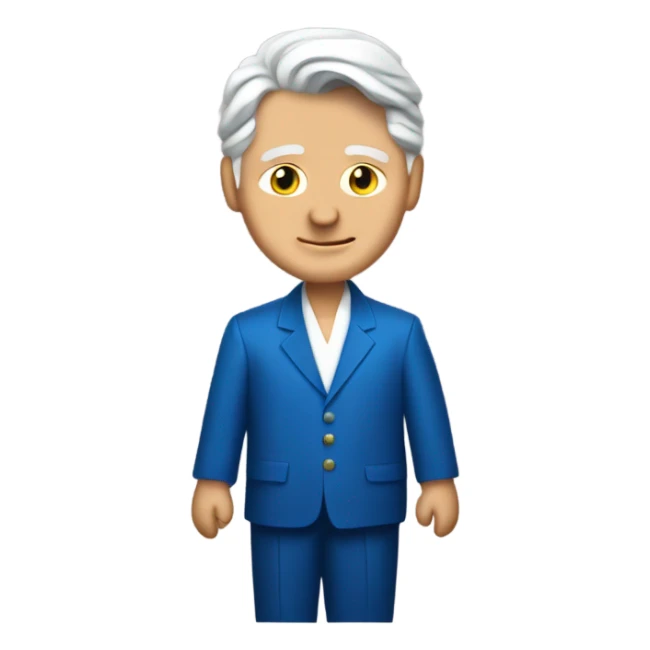 Bill Clinton wearing a blue dress sticker