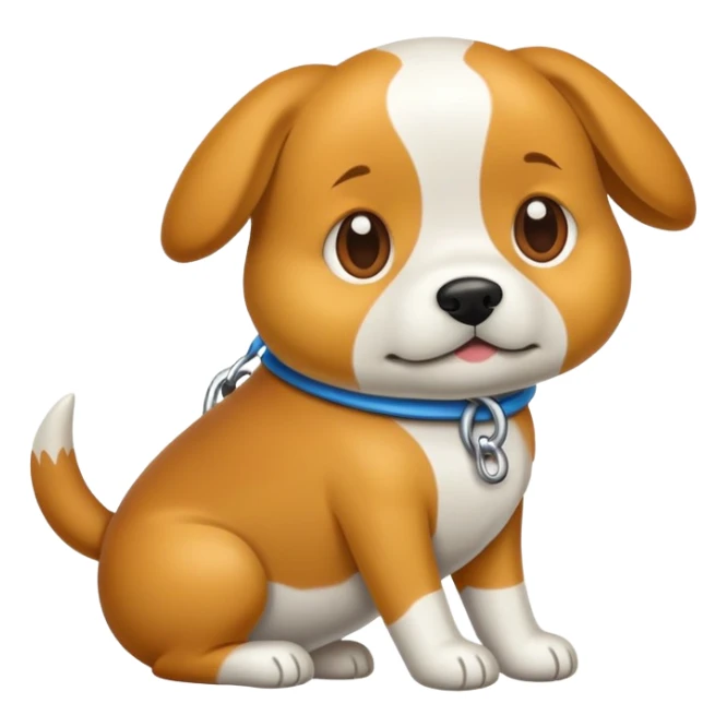 Dog with carabin sticker