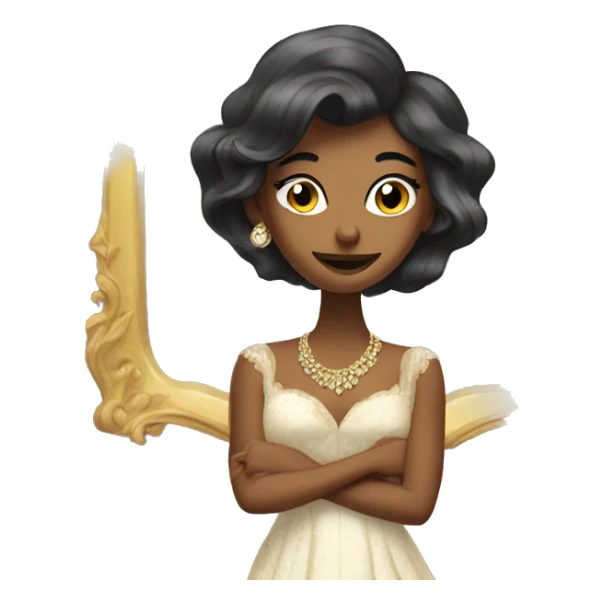 fancy girl looking at herself in vanity mirror  sticker