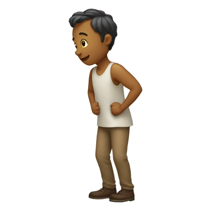 Human taking a bow  sticker