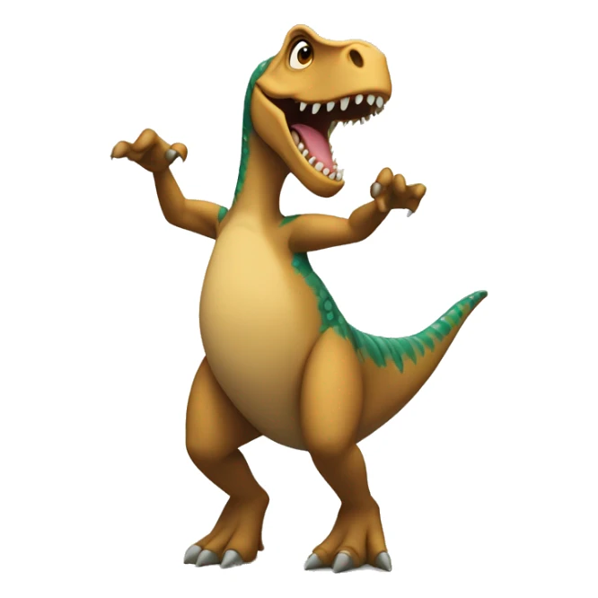 Dinosaurio bailando sevillanas  sticker