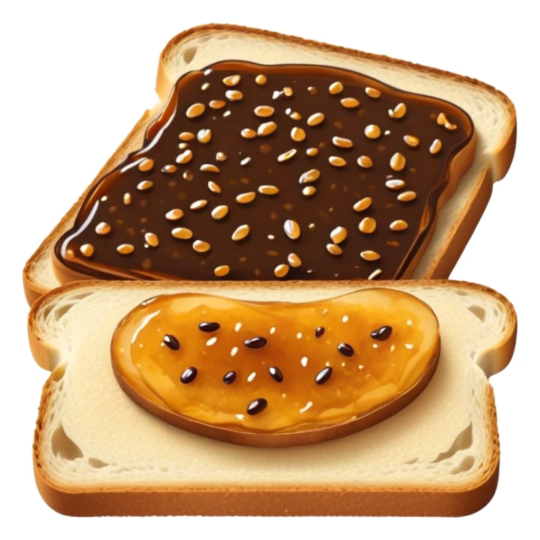 slice of bread with a spread of vegemite sticker