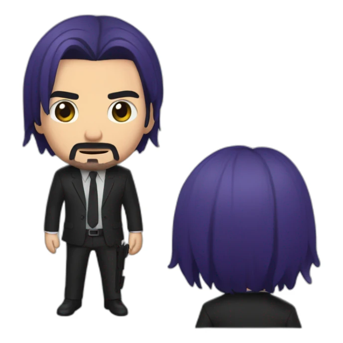 john wick style of cocomelon sticker