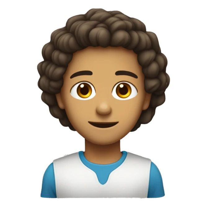 sou menino e sou humano e tenho olhos castanhos  e  tenho cabelo curto e liso e tenho pele clara. sticker