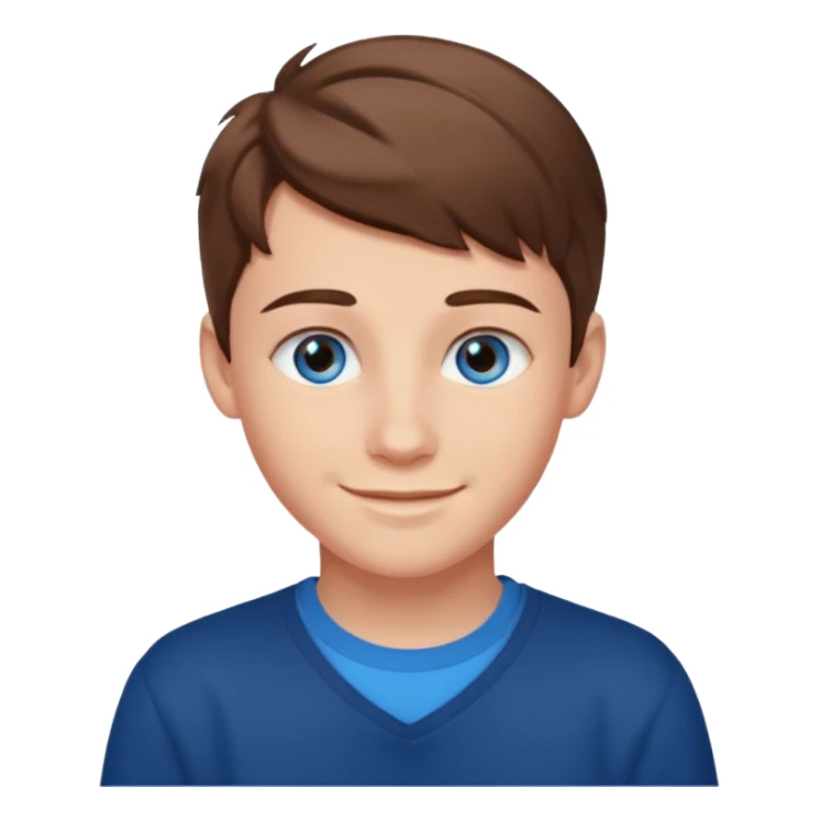 niño guapo adolescente de ojos azules sonriendo ENAMORADO sticker