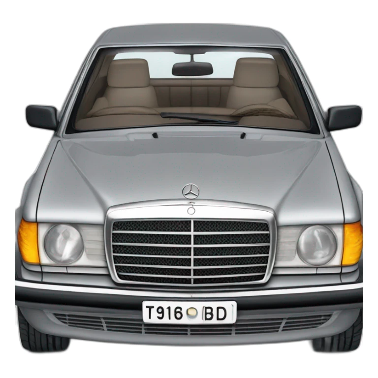 trip with old grey mercedes benz 1996 300d turbo sticker