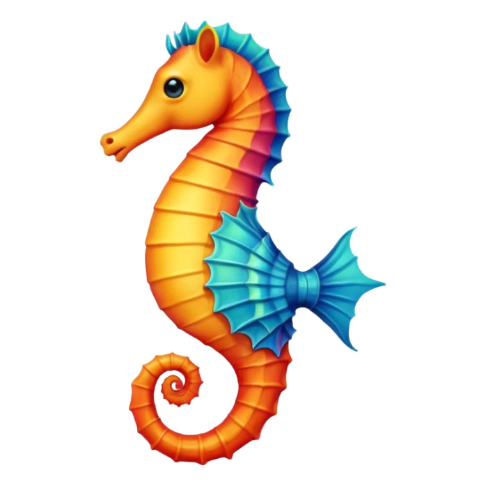 Pls make for me an emoji : seahorse sticker