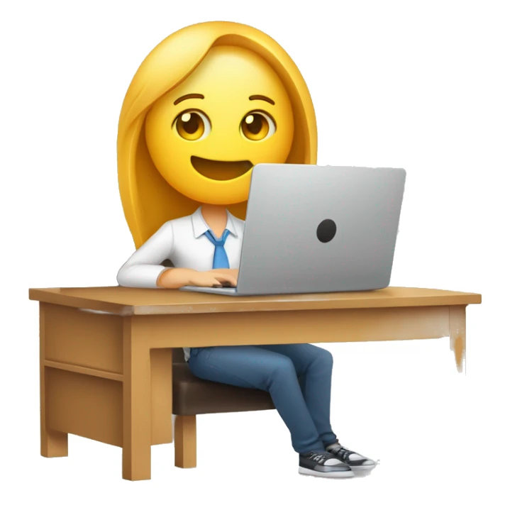 Person sitting in a desk with an open laptop that has written “efarmermac.com” on the open cover and besides the laptop a thick book labeled “SSG 77pgs” on the spine and a phone. sticker