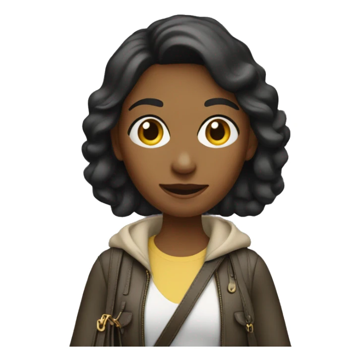 woman with coach bag sticker