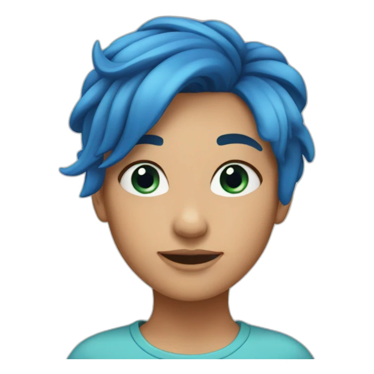 Gerl-with-blue-hair sticker