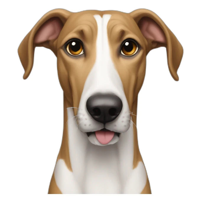 Eki es un perro mestizo Martin mezcla de galgo y pastor sticker