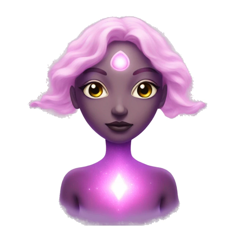 Pleiadian woman female third eye pink sticker