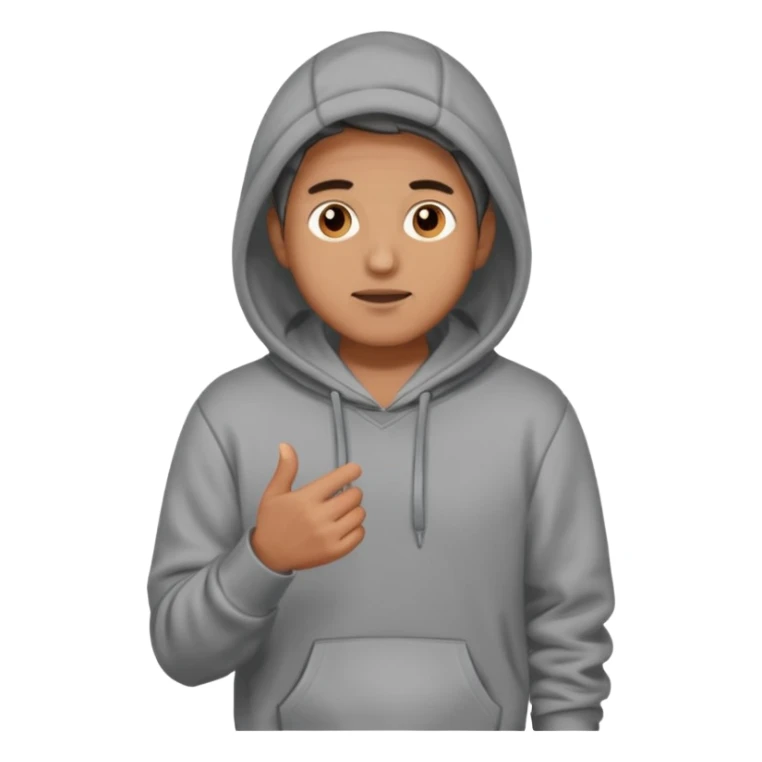 guy standing in a hodie and talking, full body sticker