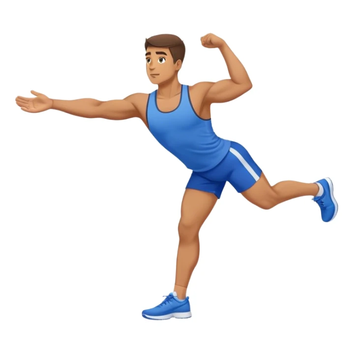 glute-bridges-exercise guy with blue shorts  sticker