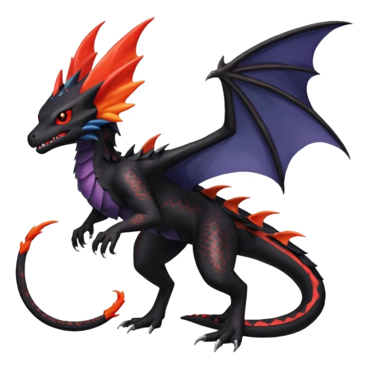 Nargacuga-Noivern-Salandit-fusion (full body) sticker