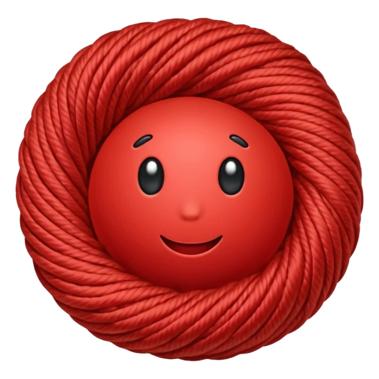 red ball of yarn sticker