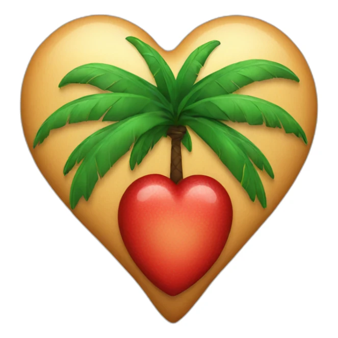 palm heart (food) with red eyes sticker