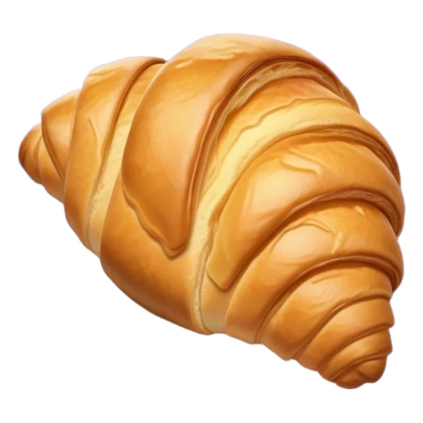 There's a croissant on a purple napkin. sticker