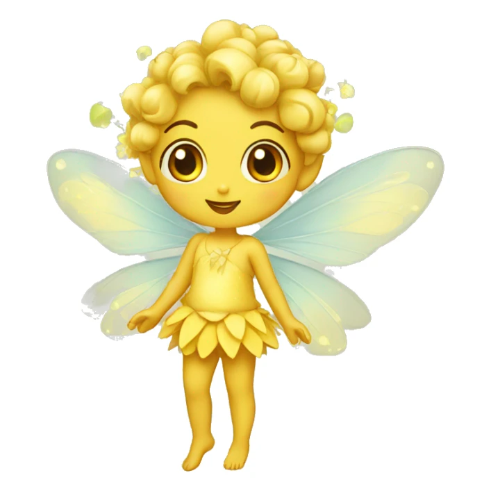 yellow fairy sticker