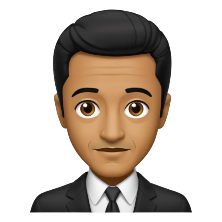 Sammy Davis Jr with black hair sticker