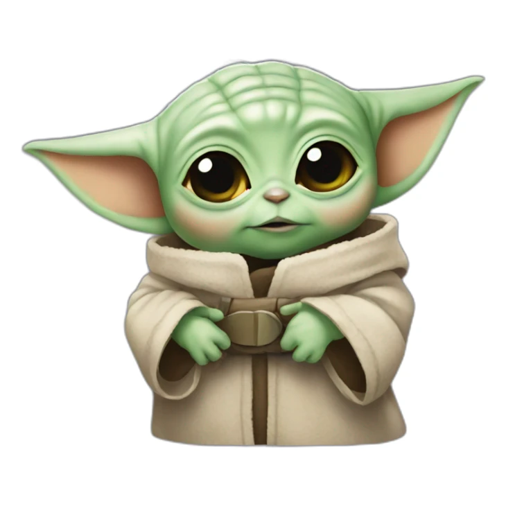  Baby yoda love sticker