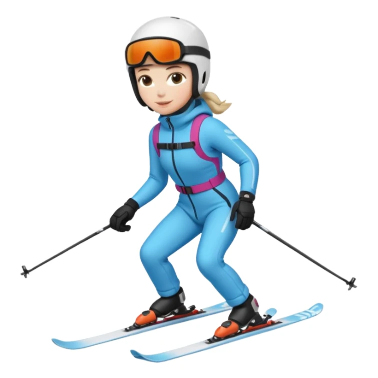 A person is skiing on the snow
person sticker