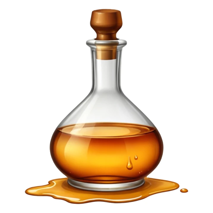 spilled bottle of brendy sticker