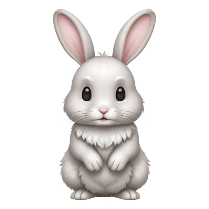 full body view rabbit sticker