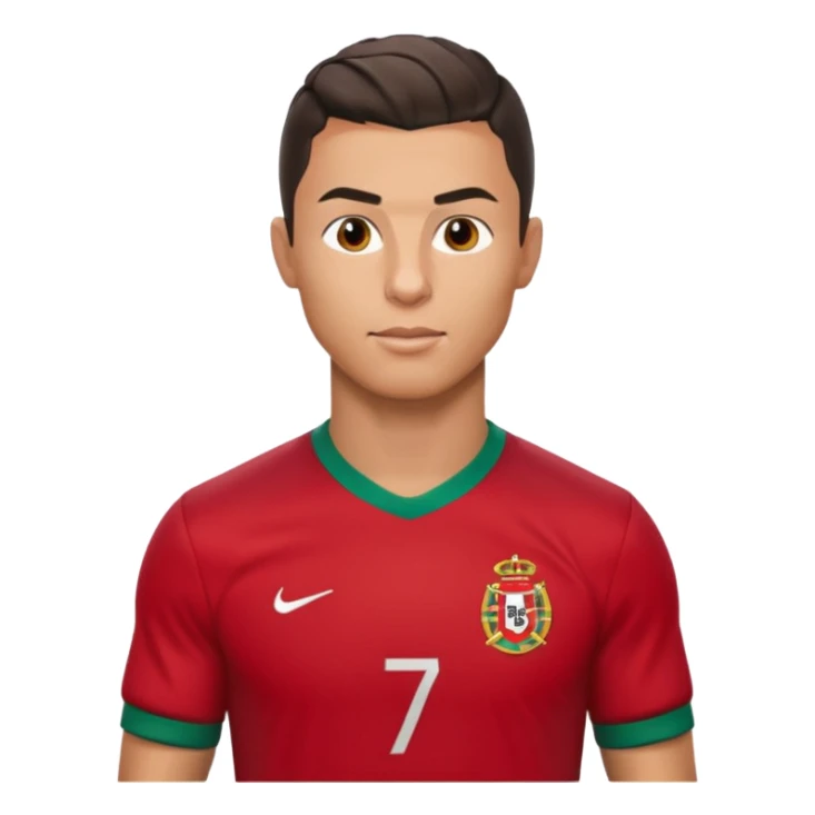 Cristiano Ronaldo soccer player with Portugal jersey sticker