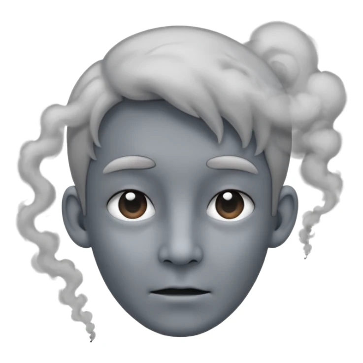 Smoke coming out of ears sticker