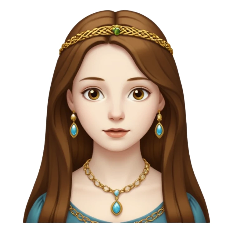  portrait of a Renaissance woman sticker