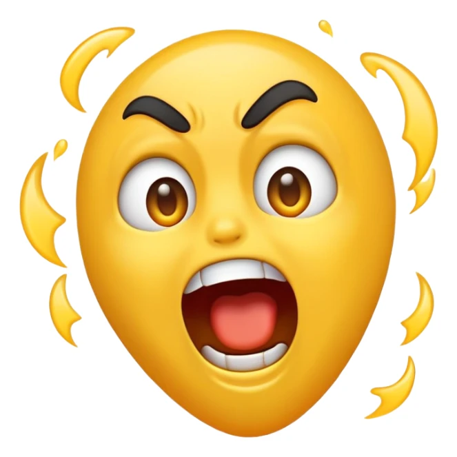 i want an emoji who is screaming sticker