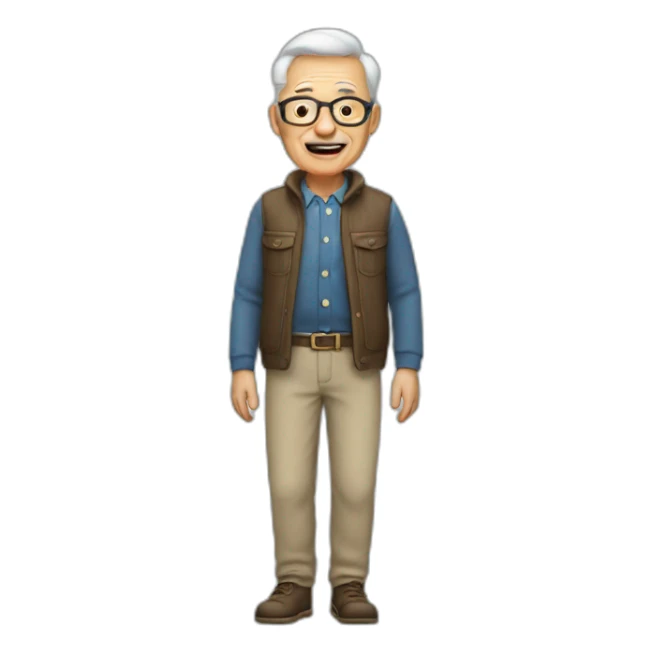 grandfather in trousers sticker