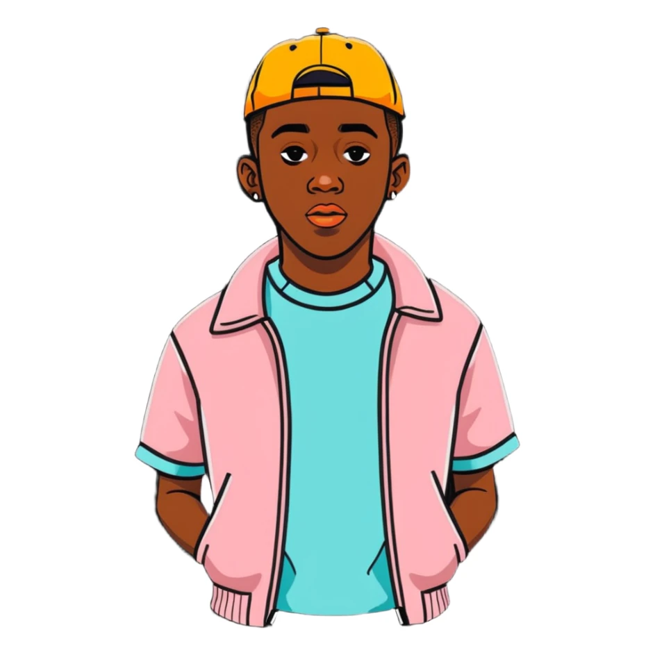 Tyler the Creator hip hop artist with creative style sticker
