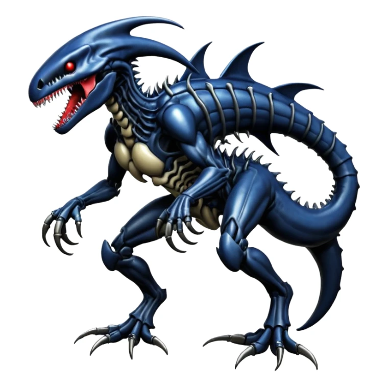  Venom-Garchomp-Xenomorph-hybrid-fantasy-creature (full body) sticker