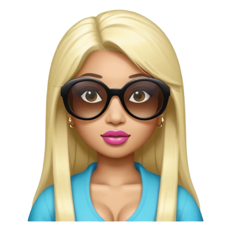 Nicki Minaj wear sunglasses sticker