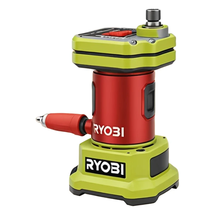 ONE+ 18V Cordless Compact Fixed Base Router RYOBI with gray with battery sticker