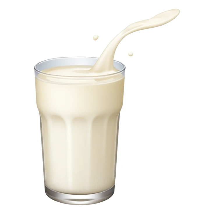 A squirt of milk flying in the air  sticker