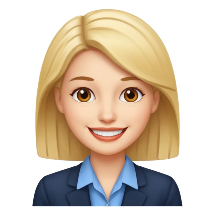woman with office look sticker
