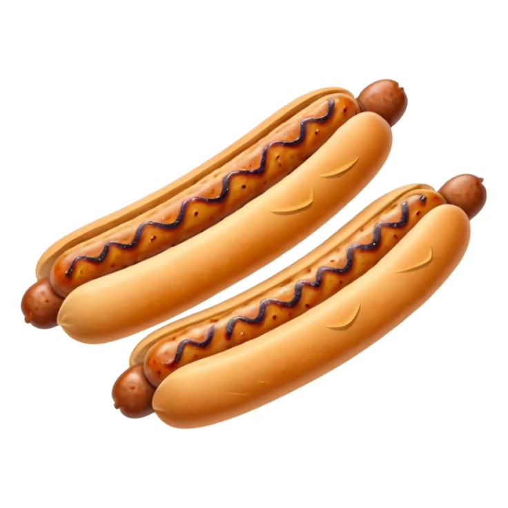 short romanian sausages with mustard sticker