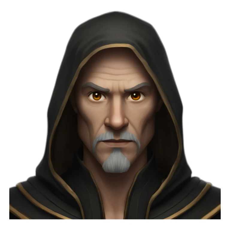 hyperrealist sith jedi in world of warcraft without facial hair sticker