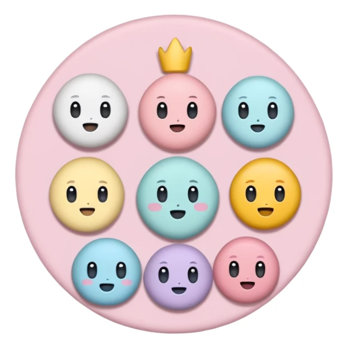 Create a cute, small 3D sticker in a realistic digital illustration style, with soft textures and pastel colors. Object
 sticker